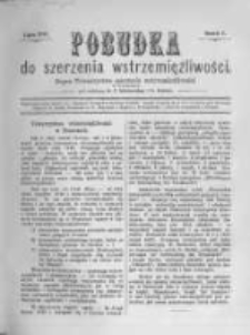 Pobudka Do Szerzenia Wstrzemięźliwości. 1891 R.1 lipiec