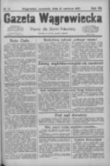 Gazeta Wągrowiecka: pismo dla ziemi pałuckiej 1927.06.16 R.7 Nr70