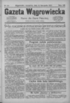 Gazeta Wągrowiecka: pismo dla ziemi pałuckiej 1927.11.10 R.7 Nr133