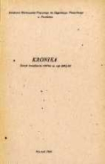 Kronika. Akademia Wychowania Fizycznego w Poznaniu Z.27 1982/83
