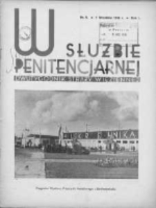 W Służbie Penitencjarnej: dwutygodnik straży więziennej 1936.09.01 R.1 Nr9