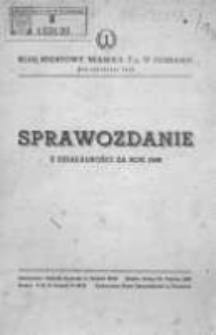 Klub Sportowy "Warta" T.Z. w Poznaniu: sprawozdanie z działalności za rok 1946