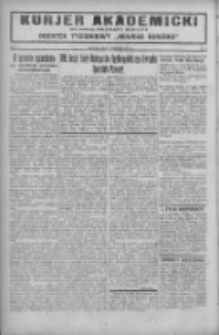 Kurjer Akademicki: dodatek tygodniowy "Nowego Kurjera" 1927.01.16 R.1 Nr3