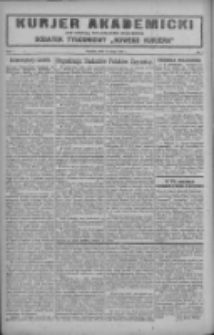 Kurjer Akademicki: dodatek tygodniowy "Nowego Kurjera" 1927.02.13 R.1 Nr7