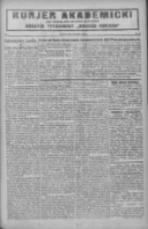 Kurjer Akademicki: dodatek tygodniowy "Nowego Kurjera" 1927.03.13 R.1 Nr11