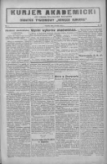 Kurjer Akademicki: dodatek tygodniowy "Nowego Kurjera" 1927.05.15 R.1 Nr20