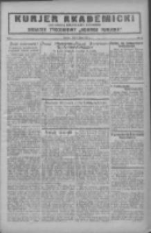 Kurjer Akademicki: dodatek tygodniowy "Nowego Kurjera" 1927.07.31 R.1 Nr31
