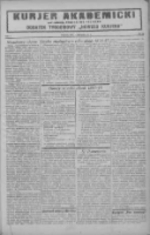 Kurjer Akademicki: dodatek tygodniowy "Nowego Kurjera" 1927.08.14 R.1 Nr33