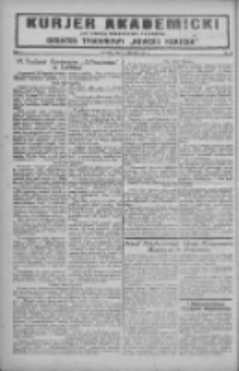 Kurjer Akademicki: dodatek tygodniowy "Nowego Kurjera" 1927.08.31 R.1 Nr35