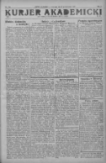 Kurjer Akademicki: dodatek tygodniowy "Nowego Kurjera" 1927.10.02 R.1 Nr40