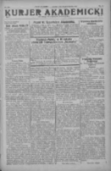 Kurjer Akademicki: dodatek tygodniowy "Nowego Kurjera" 1927.10.23 R.1 Nr43