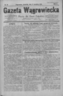 Gazeta Wągrowiecka: pismo dla ziemi pałuckiej 1930.04.17 R.10 Nr52