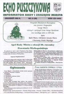 Echo Puszczykowa 1998 Nr12(86)