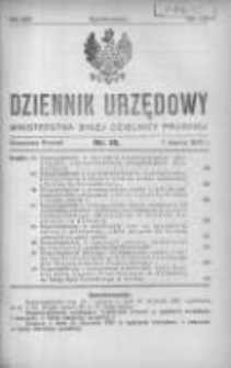 Dziennik Urzędowy Ministerstwa Byłej Dzielnicy Pruskiej 1921.03.01 R.2 Nr10