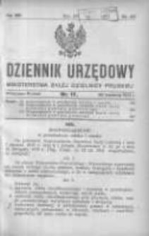 Dziennik Urzędowy Ministerstwa Byłej Dzielnicy Pruskiej 1921.04.28 Nr17