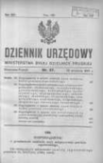 Dziennik Urzędowy Ministerstwa Byłej Dzielnicy Pruskiej 1921.09.22 R.2 Nr27