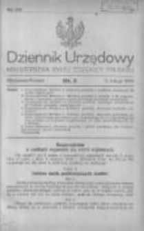 Dziennik Urzędowy Ministerstwa Byłej Dzielnicy Pruskiej 1920.02.06 R.1 Nr5