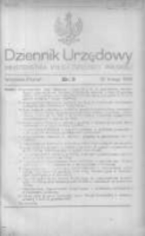 Dziennik Urzędowy Ministerstwa Byłej Dzielnicy Pruskiej 1920.02.28 R.1 Nr9