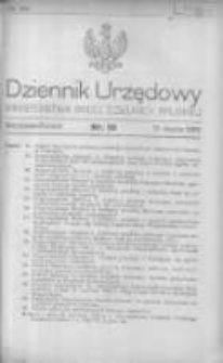 Dziennik Urzędowy Ministerstwa Byłej Dzielnicy Pruskiej 1920.03.13 R.1 Nr10