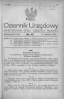 Dziennik Urzędowy Ministerstwa Byłej Dzielnicy Pruskiej 1920.08.10 R.1 Nr42