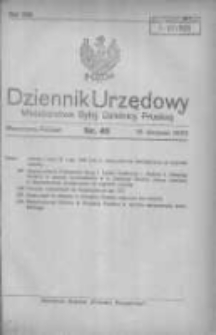 Dziennik Urzędowy Ministerstwa Byłej Dzielnicy Pruskiej 1920.08.18 R.1 Nr45