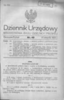 Dziennik Urzędowy Ministerstwa Byłej Dzielnicy Pruskiej 1920.08.23 R.1 Nr49
