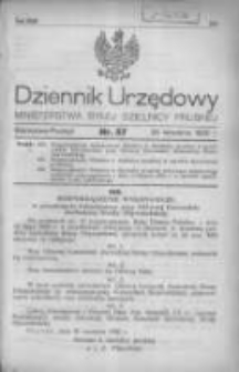 Dziennik Urzędowy Ministerstwa Byłej Dzielnicy Pruskiej 1920.09.25 R.1 Nr57