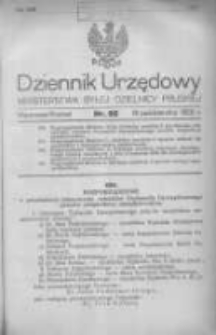 Dziennik Urzędowy Ministerstwa Byłej Dzielnicy Pruskiej 1920.10.18 R.1 Nr66
