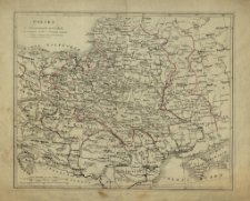 Polska w teraźniejszych podziałach z oznaczeniem granic w dawnych wiekach