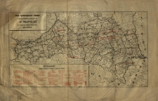 Mapa najważniejszych fundacji w dobrach ziemskich znajdujących się w Małopolsce pod nadzorem Władzy Państwowej
