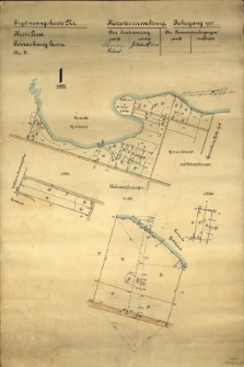 Ergänzungskarte Nr Kreis Lissa, Gemarkung Laune, Nr 71. Katasterverwaltung. Den Kartenauszug [...] gefertigt Gottschalk 12. 08. 1909