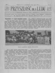 Przyszłość dla Ludu: miesięcznik poświęcony walce z alkoholizmem. 1905.07.01 R.1 nr4
