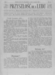 Przyszłość dla Ludu: miesięcznik poświęcony walce z alkoholizmem. 1905.12.01 R.1 nr9