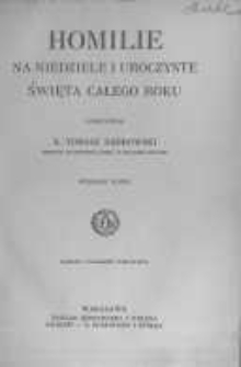 Homilie na niedziele i uroczyste święta całego roku
