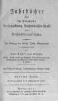 Jahrbücher für die Preussische Gesetzgebung, Rechtswissenschaft und Rechtsverwaltung. 1817 Bd.9