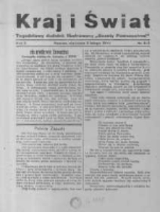 Kraj i Świat. 1929.02.03 R.5 nr4-5