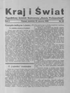 Kraj i Świat. 1929.06.16 R.5 nr23