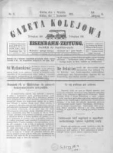Gazeta Kolejowa. Eisenbahn-Zeitung. 1893 R.4 nr9