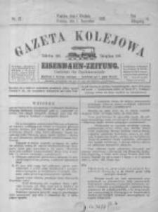 Gazeta Kolejowa. Eisenbahn-Zeitung. 1895 R.6 nr12