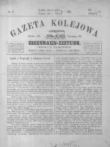 Gazeta Kolejowa. Eisenbahn-Zeitung. 1896 R.7 nr2