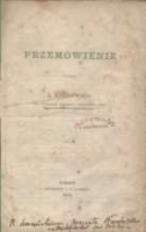 Przemówienie pana K. Karśnickiego przy wystąpieniu z dyrekcyi Towarzystwa Róln. Średzko-Wrzesińsko-Gnieźnieńskiego
