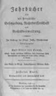 Jahrbücher für die Preussische Gesetzgebung, Rechtswissenschaft und Rechtsverwaltung. 1817 Bd.10