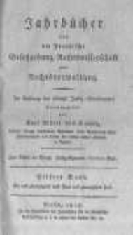 Jahrbücher für die Preussische Gesetzgebung, Rechtswissenschaft und Rechtsverwaltung. 1818 Bd.11