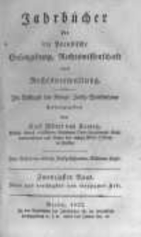 Jahrbücher für die Preussische Gesetzgebung, Rechtswissenschaft und Rechtsverwaltung. 1822 Bd.20