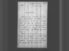 Ange Leval do Władysława Zamoyskiego. Konstantynopol 13 VIII 1855 r.