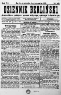 Dziennik Berliński. Pismo codzienne poświęcone sprawom politycznym, społecznym i ekonomicznym. 1908 R.12 nr281