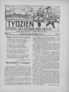 Tydzień: pismo dla rodzin polskich: dodatek niedzielny do "Gazety Szamotulskiej" 1935.02.03 R.10 Nr5
