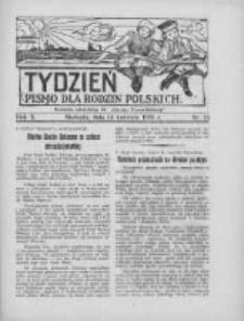 Tydzień: pismo dla rodzin polskich: dodatek niedzielny do "Gazety Szamotulskiej" 1935.04.14 R.10 Nr15