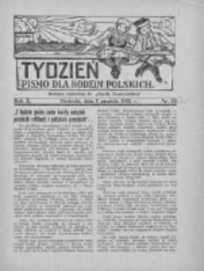 Tydzień: pismo dla rodzin polskich: dodatek niedzielny do "Gazety Szamotulskiej" 1935.12.01 R.10 Nr46