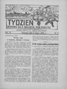 Tydzień: pismo dla rodzin polskich: dodatek niedzielny do "Gazety Szamotulskiej" 1936.02.09 R.11 Nr6